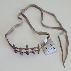 Free People Purple Crystal Headband NWT
